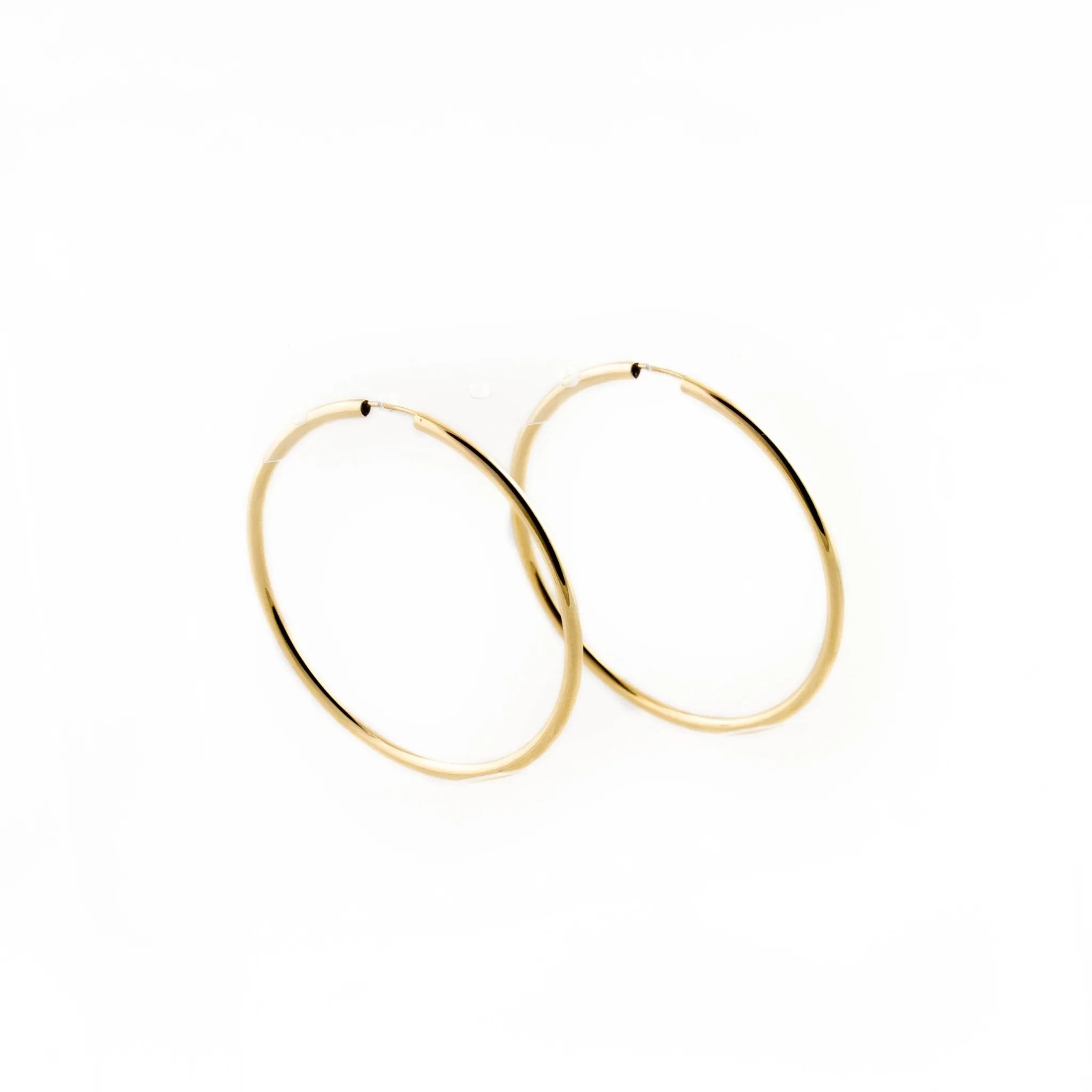 10KT Gold Pipe Hoop
