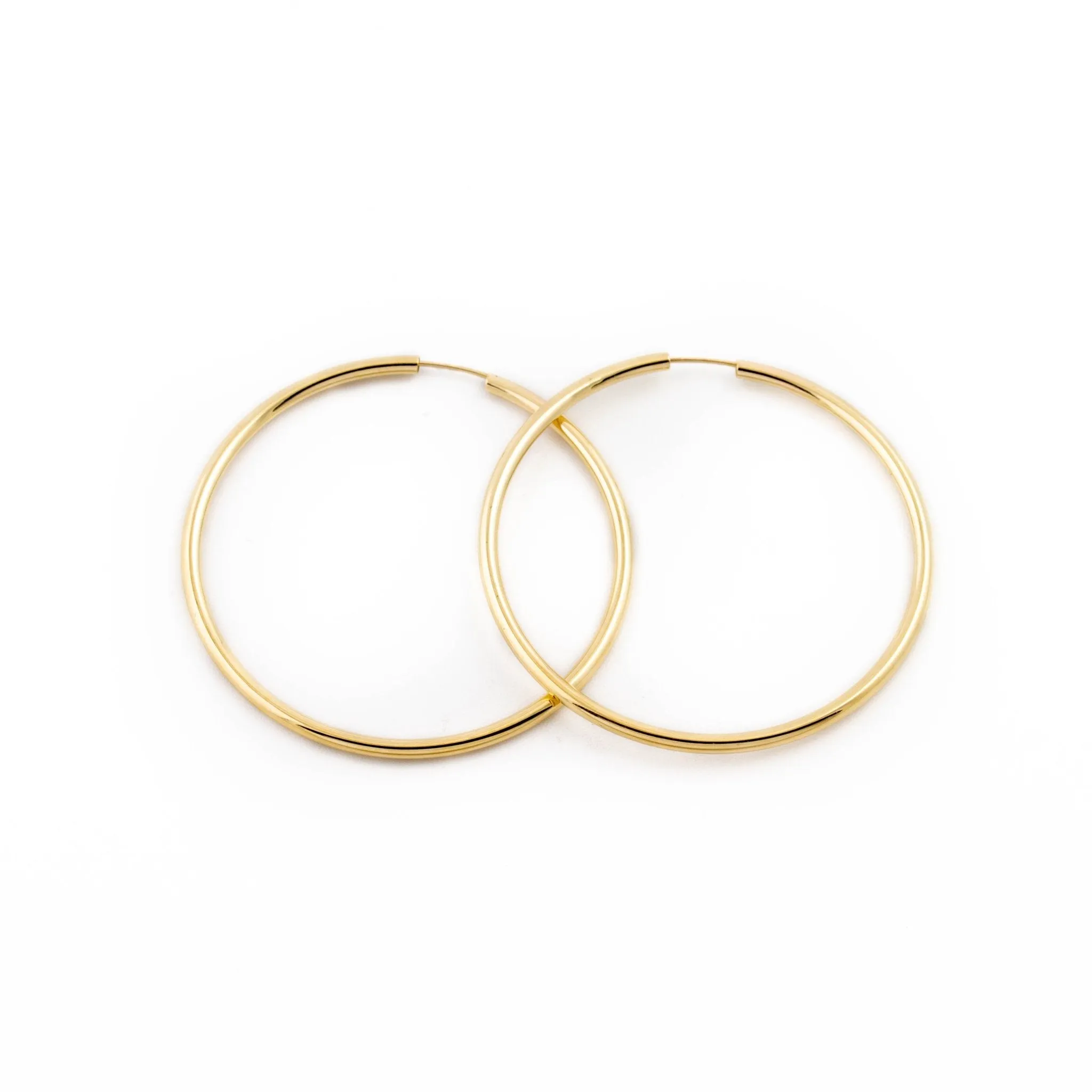 10KT Gold Pipe Hoop