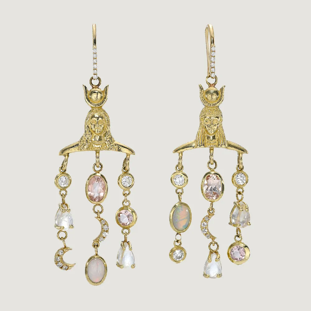 14k Mary   Isis Earrings