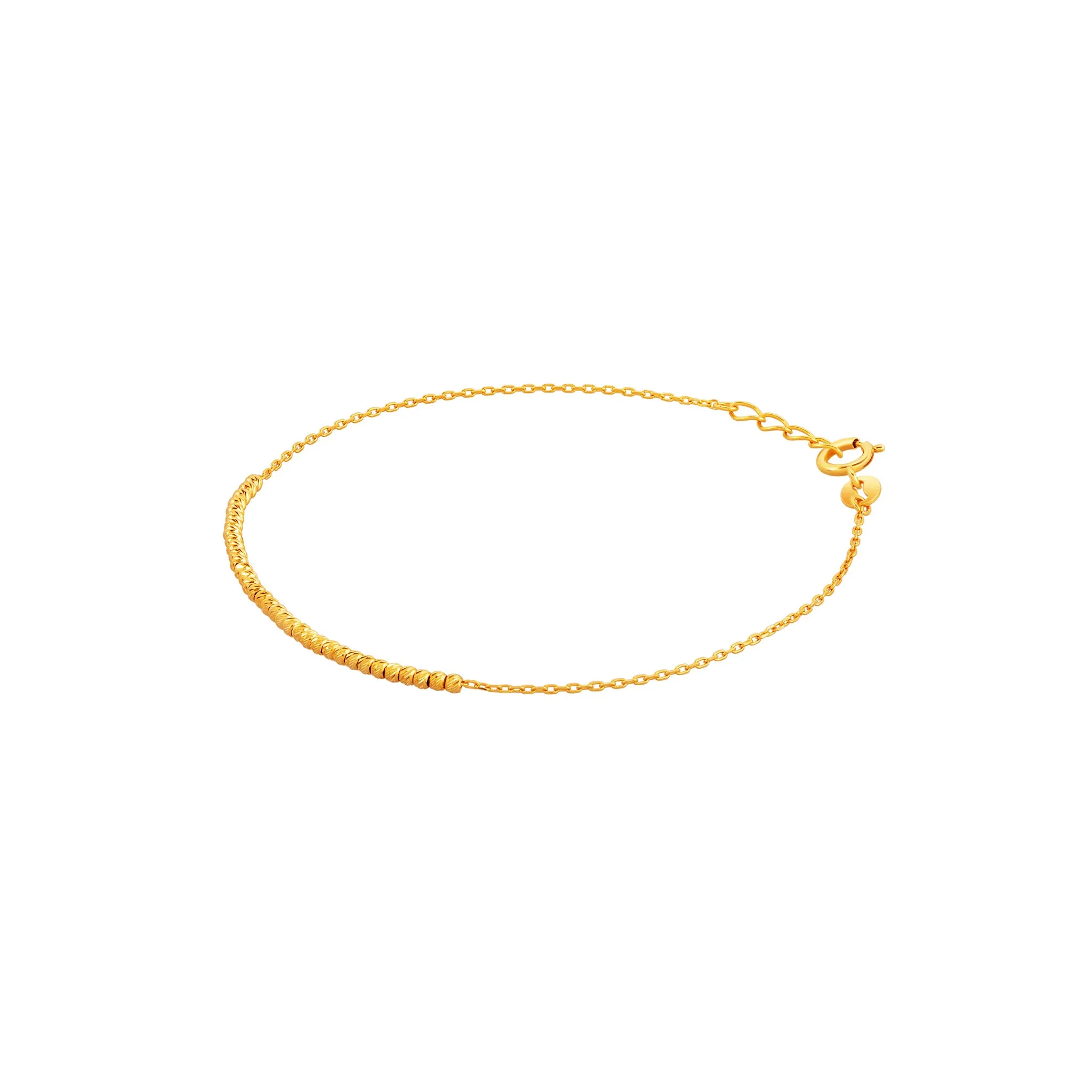 916 Gold Dazzling Beaded Delight Bracelet