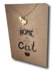 Cat Pendant & Chain - Card 370