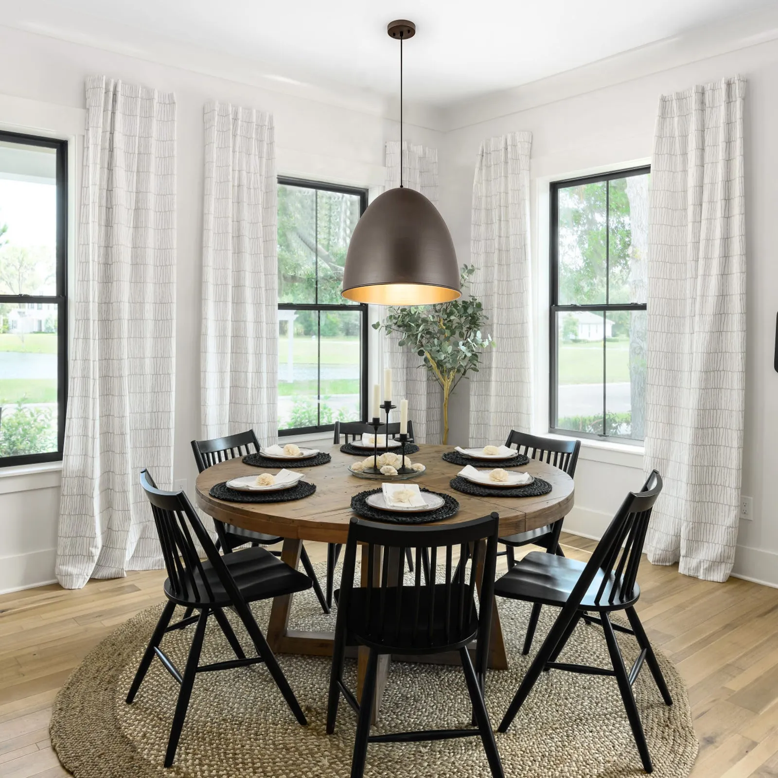 Glowlings 1-Light 18"Wide Hanging Metal Silvery Dome Pendant Light Island Light