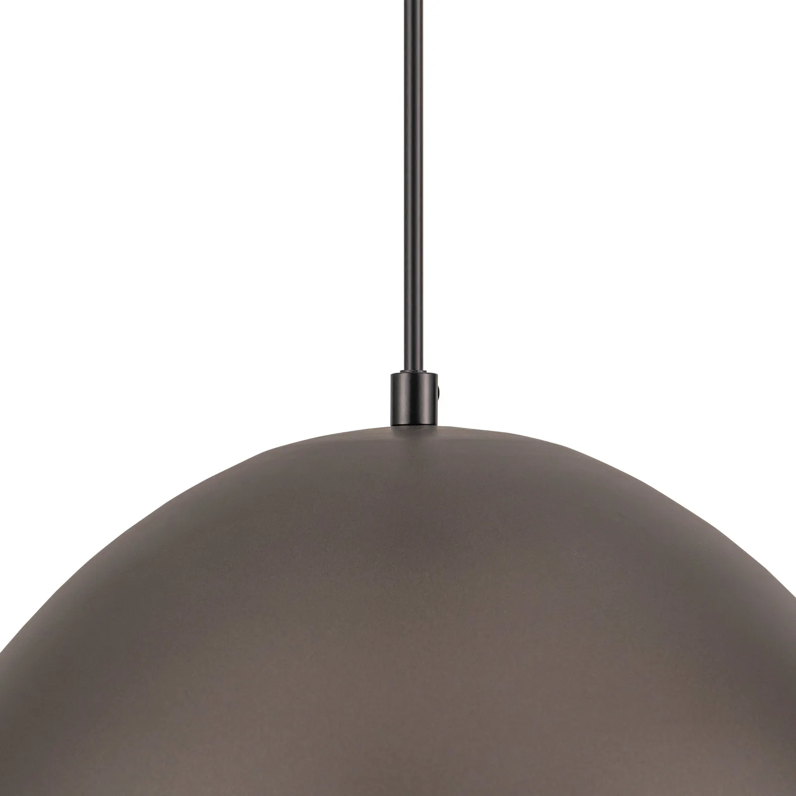 Glowlings 1-Light 18"Wide Hanging Metal Silvery Dome Pendant Light Island Light