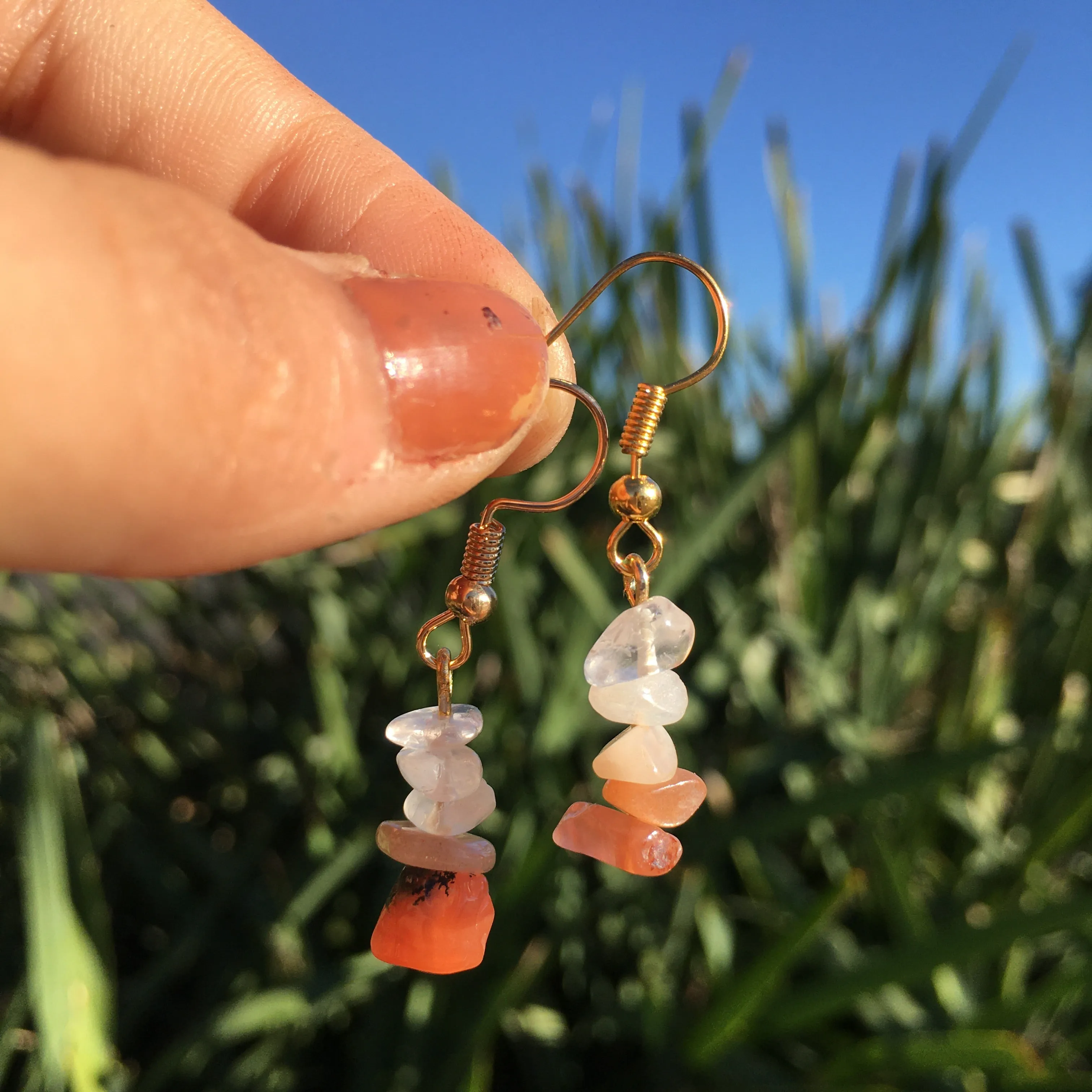 Lesbian Pride Gold Hook  HYPOALLERGENIC Earrings 🏳️‍🌈