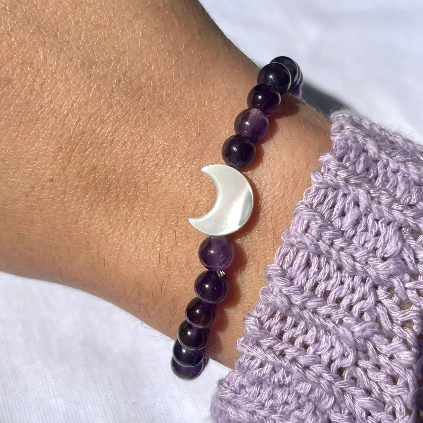 Moon Energy Bracelet - Amethyst