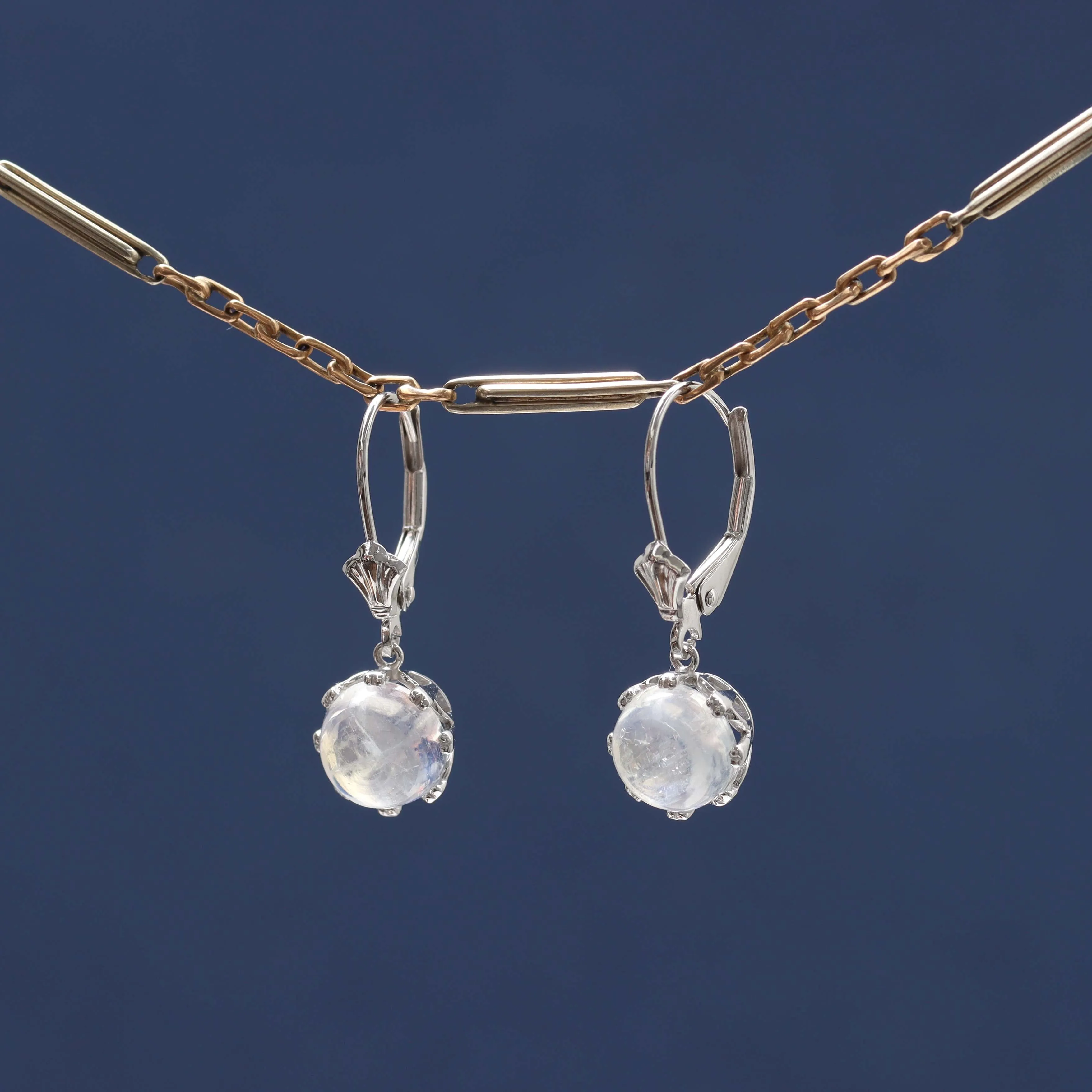 Moonstone Drop Earrings #LE2323