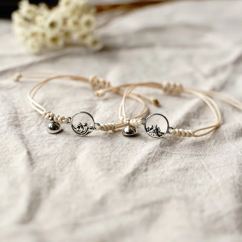 Natural Stone Beaded Handwoven Bracelet