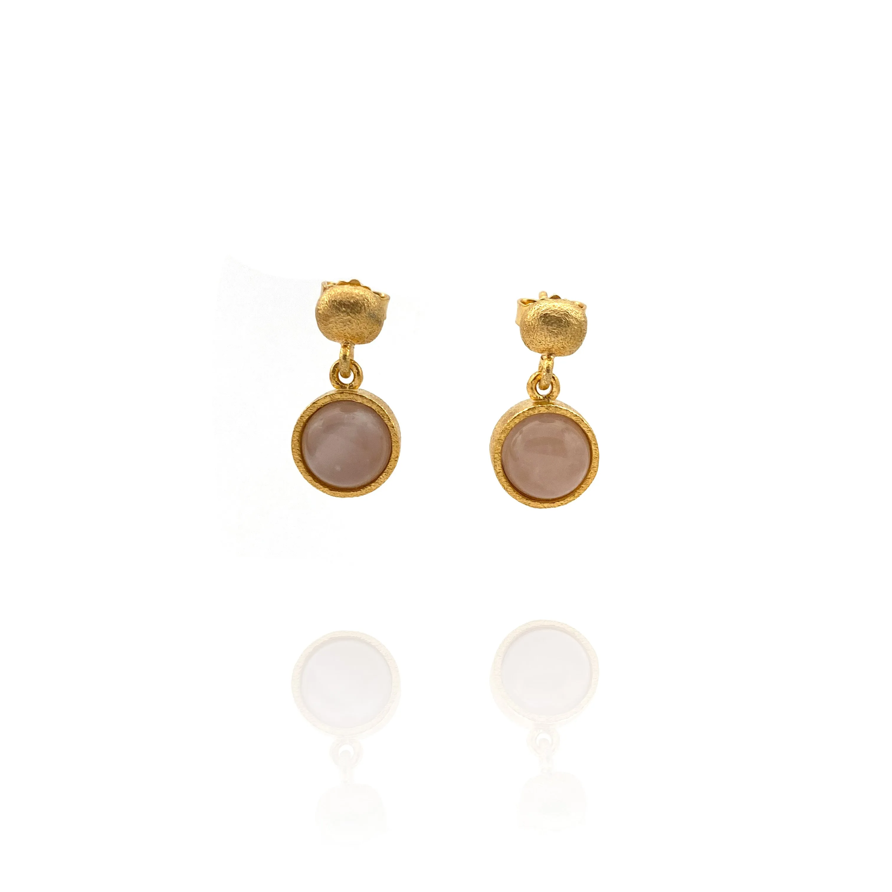 Pink Moonstone Earrings