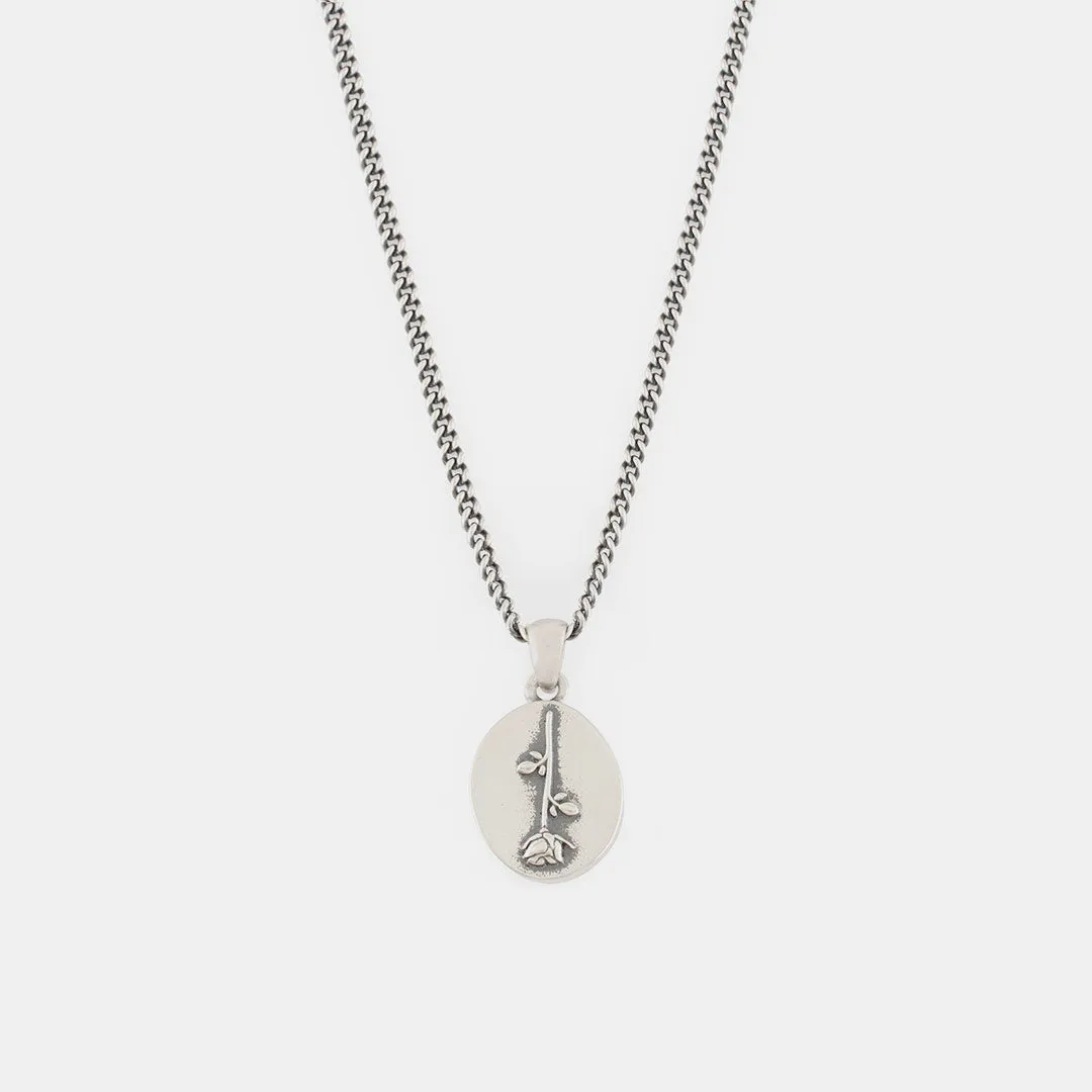 Rose Necklace | Silver