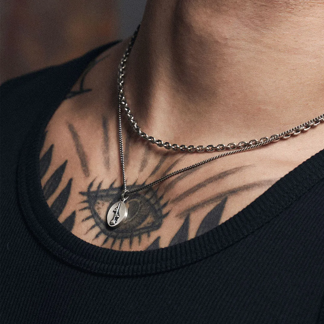 Rose Necklace | Silver