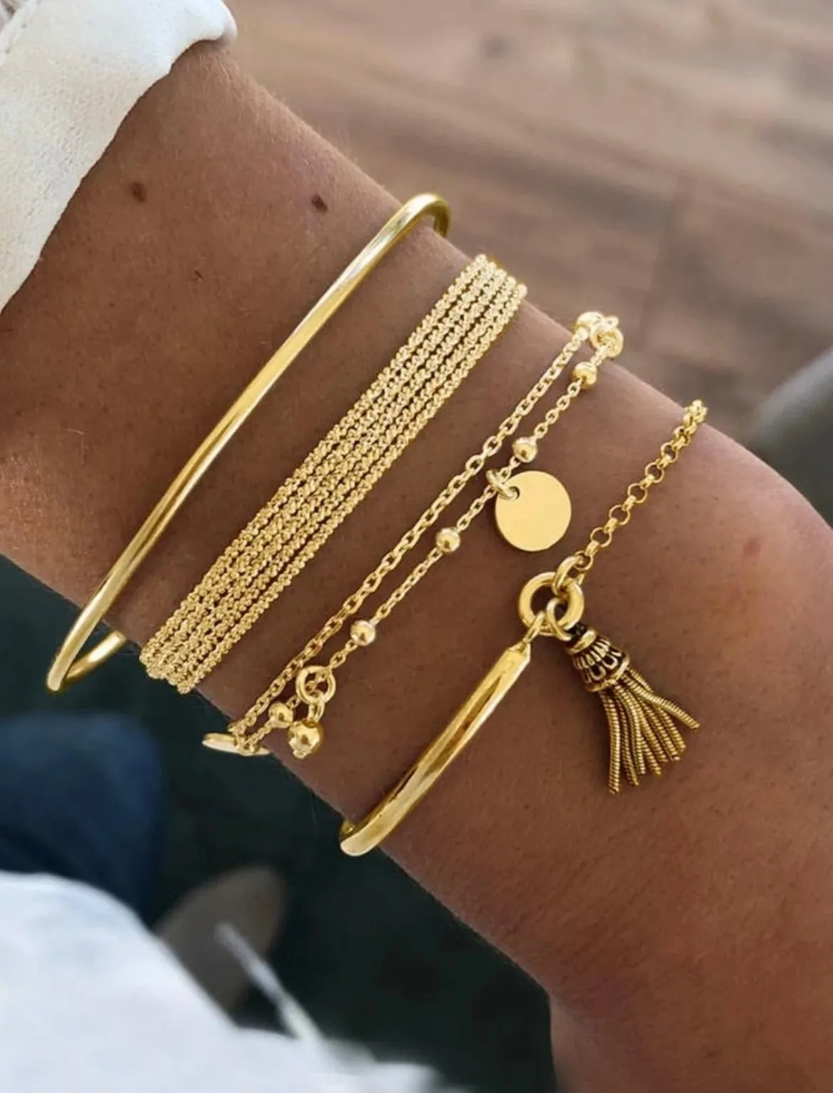 Tassel Charm Bracelet