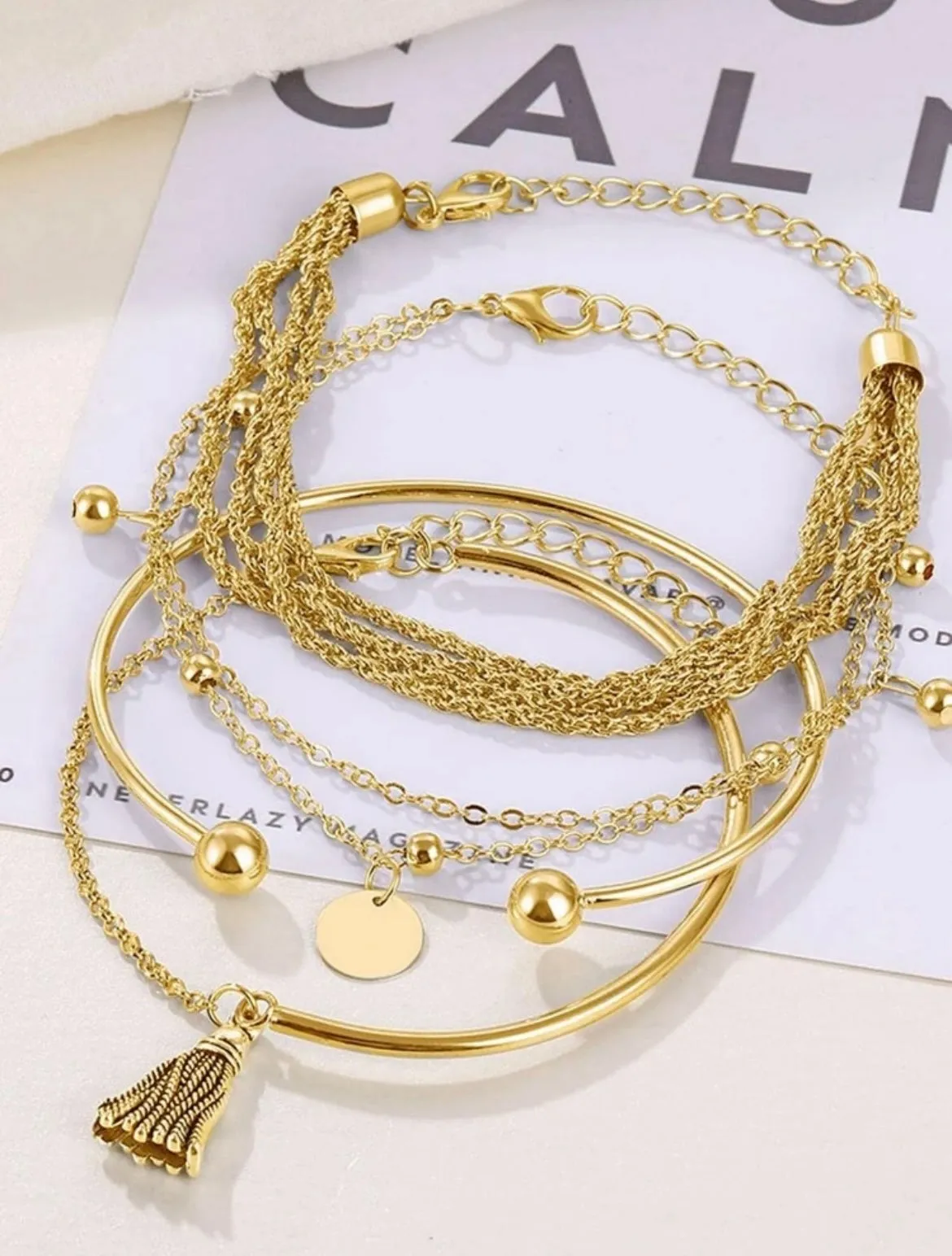 Tassel Charm Bracelet