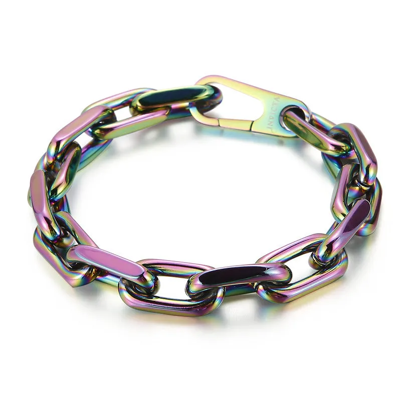 Titanium Steel Men's Necklace and Bracelet Set in Japanese and Korean Fashion Style, Simple and Versatile Accessories